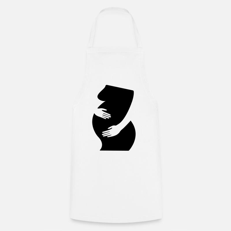 Pregnancy, Baby - Cooking Apron - white