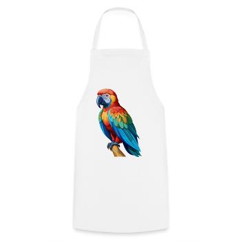 Parrot - Cooking Apron - white - Front - AI Model Male 185 dark (185cm)
