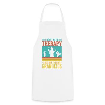 Grandpa And Grandkids Love Unbreakable Bond Best - Cooking Apron - white - Front - AI Model Male 185 dark (185cm)