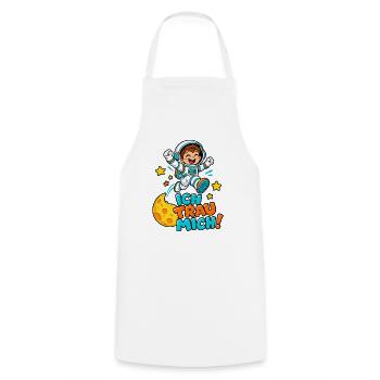 Ich Trau Mich Astronaut - Kochschürze - Weiß - Vorne - AI Model Male 185 dark (185cm)