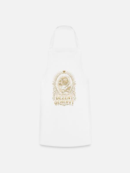Dezent Genervtes Capybara Mit Kaffee Spruch - Kochschürze - Weiß