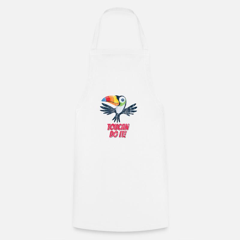 Toucan Do It - Cooking Apron - white