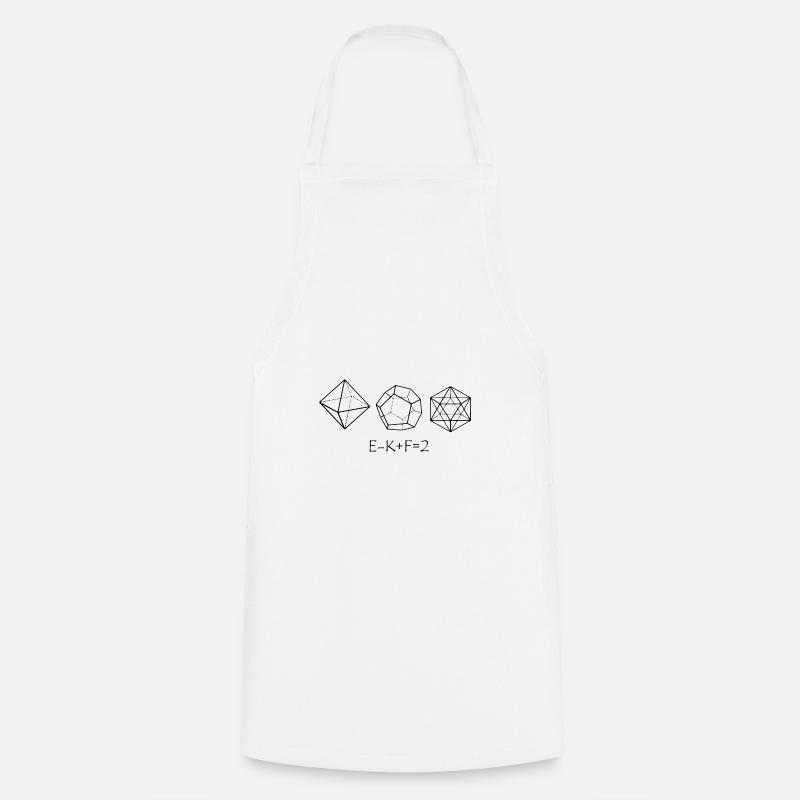 Substitut plissé eulérien (formule d'Euler) - Tablier de cuisine - blanc