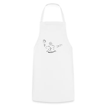 water polo - Cooking Apron - white - Front - AI Model Male 185 dark (185cm)