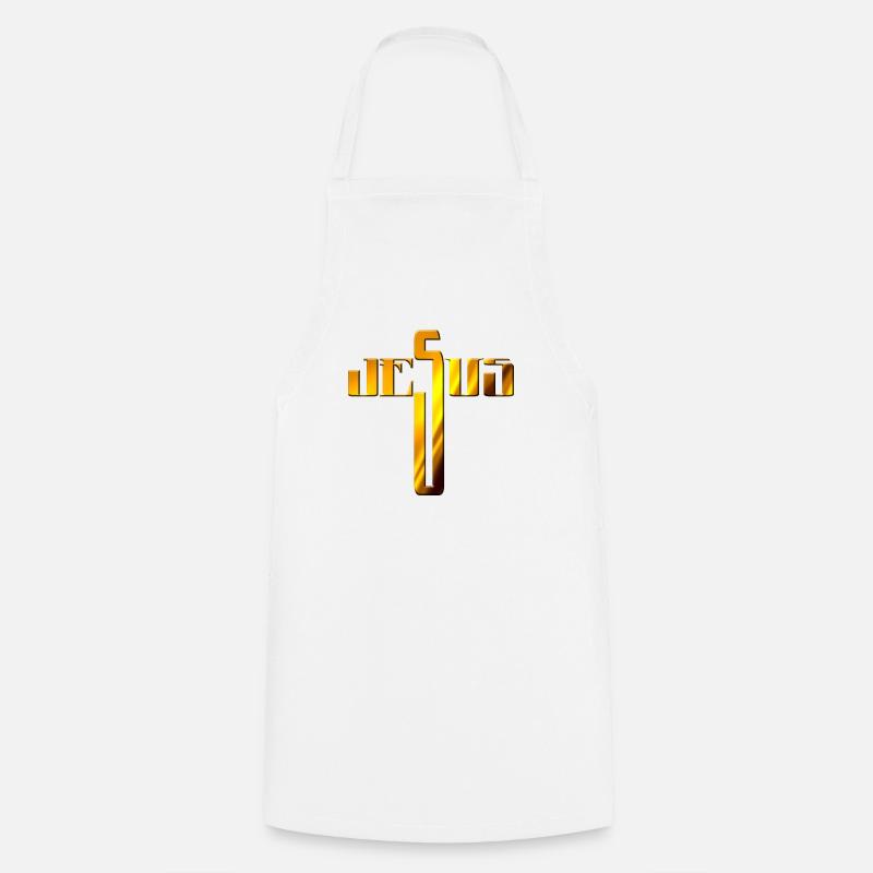 Jesus - Cooking Apron - white