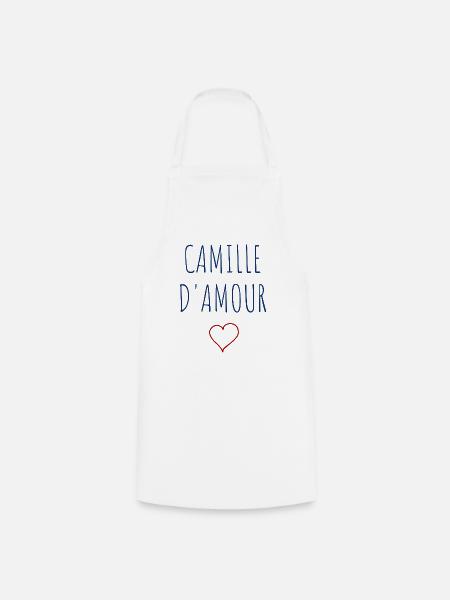 CAMILLE d'amour - COEUR - Tablier de cuisine - blanc
