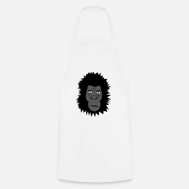 Gorilla - Cooking Apron - white