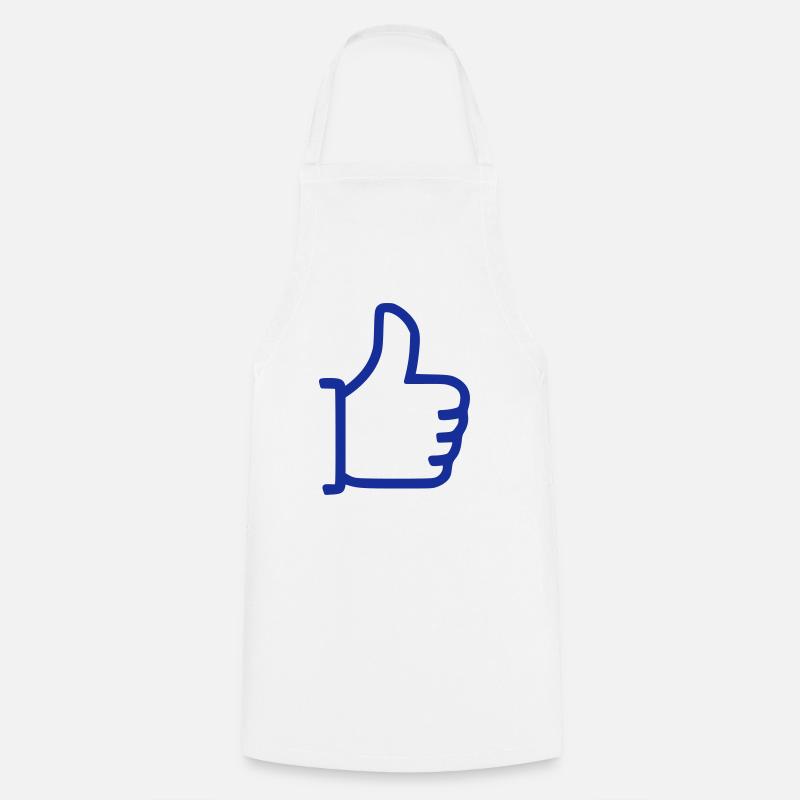 Comme - pouces vers le haut - Tablier de cuisine - blanc