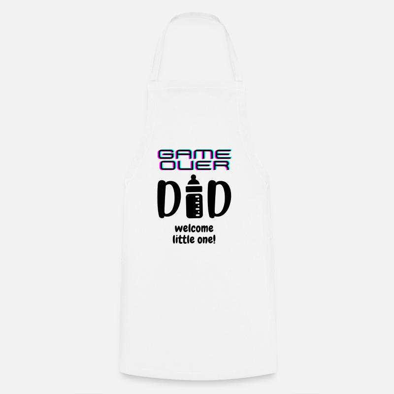 GAME OVER DAD - Cooking Apron - white