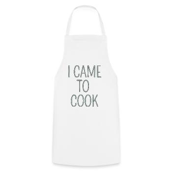i came to cook Design für die Küche - Kochschürze - Weiß - Vorne - AI Model Male 185 dark (185cm)