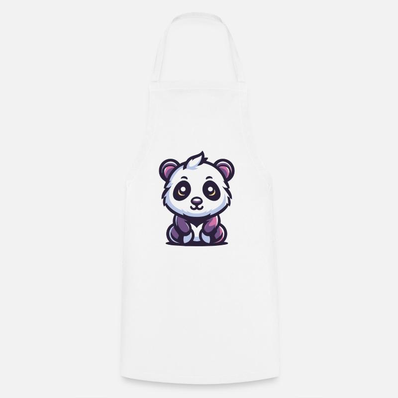 Panda doux - Tablier de cuisine - blanc