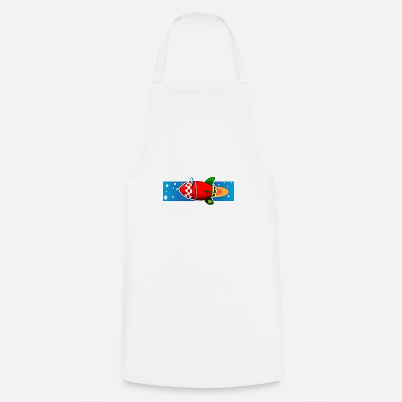 Copie de fusée - Tablier de cuisine - blanc