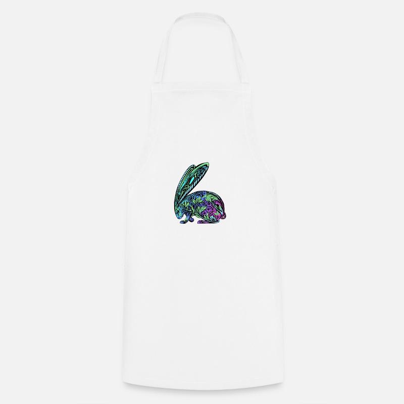 Lapin de rêve - lapin - Tablier de cuisine - blanc