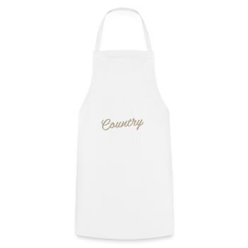 T-shirt de musique - Tablier de cuisine - blanc - Devant - AI Model Male 185 dark (185cm)