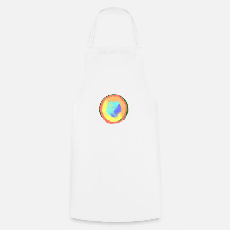 Regenbogen - Kochschürze - Weiß