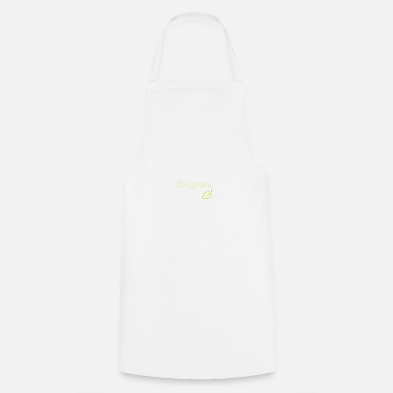 Live Green - Cooking Apron - white