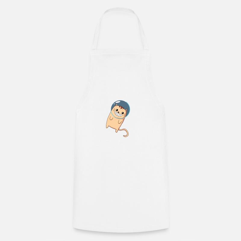 Cat - Outer Space - Kitten - Outer Space - Cooking Apron - white