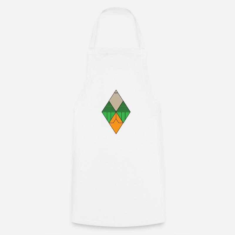 Graphique du diamant - Tablier de cuisine - blanc