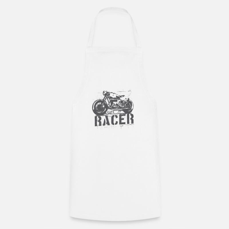 Caffe Racer 02 - Cooking Apron - white