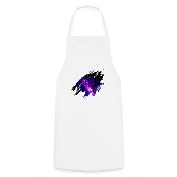 Weltall Geschenkidee galaxie milchstraße - Kochschürze - Weiß - Vorne - AI Model Male 185 dark (185cm)
