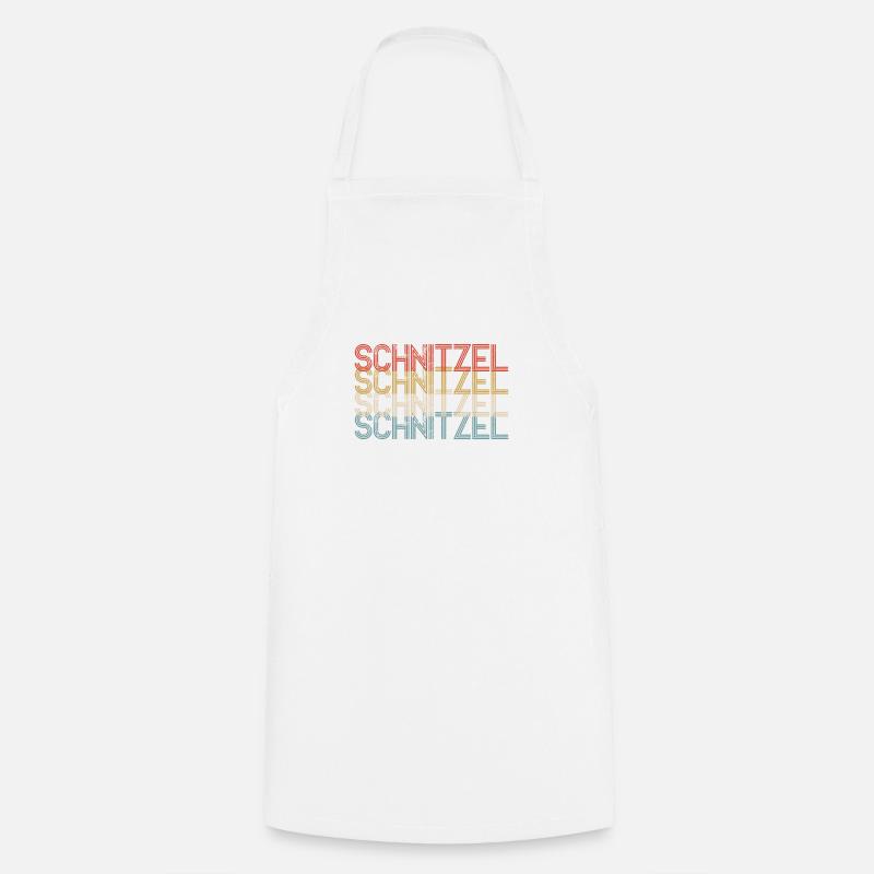Schnitzel Geschenk - Kochschürze - Weiß