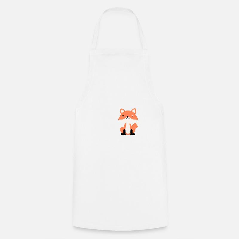 Fuchs - Kochschürze - Weiß