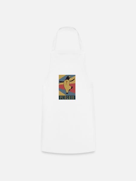Pinguin Retro Geschenk Idee - Kochschürze - Weiß