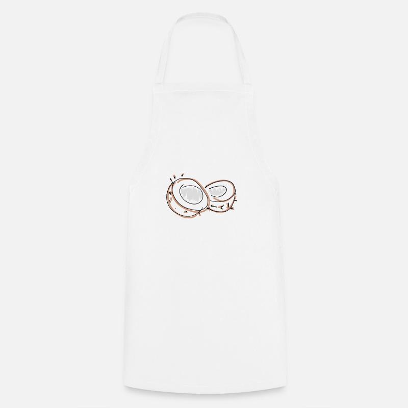 coconut - Cooking Apron - white