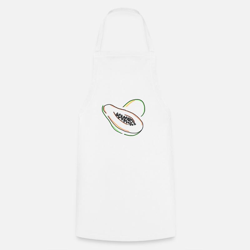 papaya - Cooking Apron - white