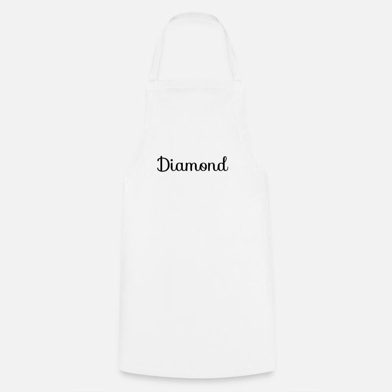 Diamond Diamond Crystal Valuable - Cooking Apron - white