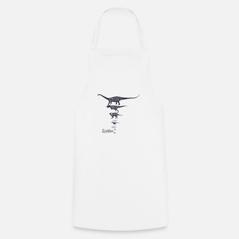 dinosaur - Cooking Apron - white