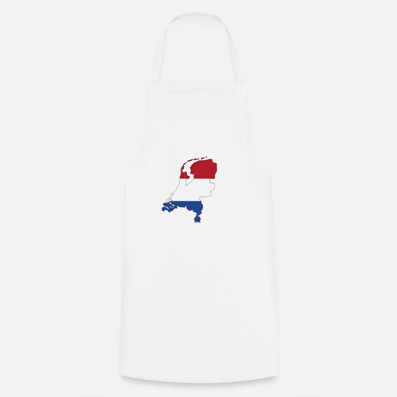 Pays-Bas - Tablier de cuisine - blanc