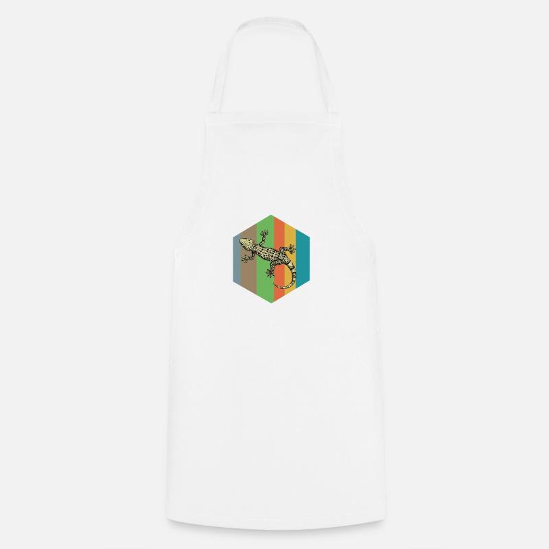 lizard - Cooking Apron - white