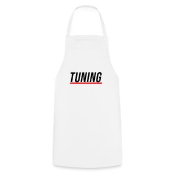TUNING - Idée cadeau cadeau de tuning voiture - Tablier de cuisine - blanc - Devant - AI Model Male 185 dark (185cm)