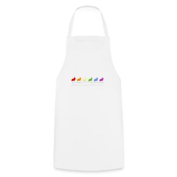 rabbit whisperer - Cooking Apron - white - Front - AI Model Male 185 dark (185cm)