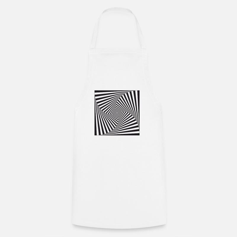 optical illusion - Cooking Apron - white