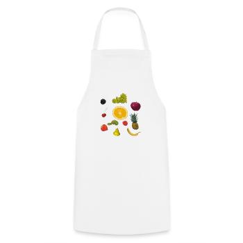 fruit - Cooking Apron - white - Front - AI Model Male 185 dark (185cm)