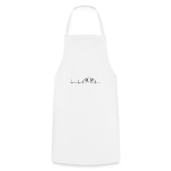 Boxer motor heart rate heartbeat - Cooking Apron - white - Front - AI Model Male 185 dark (185cm)