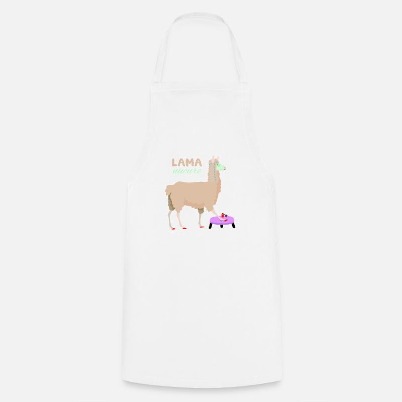 Lama nucure - Tablier de cuisine - blanc