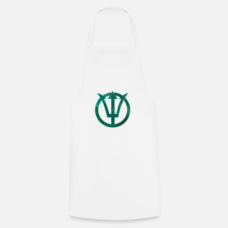 Poséidon Neptune - Tablier de cuisine - blanc