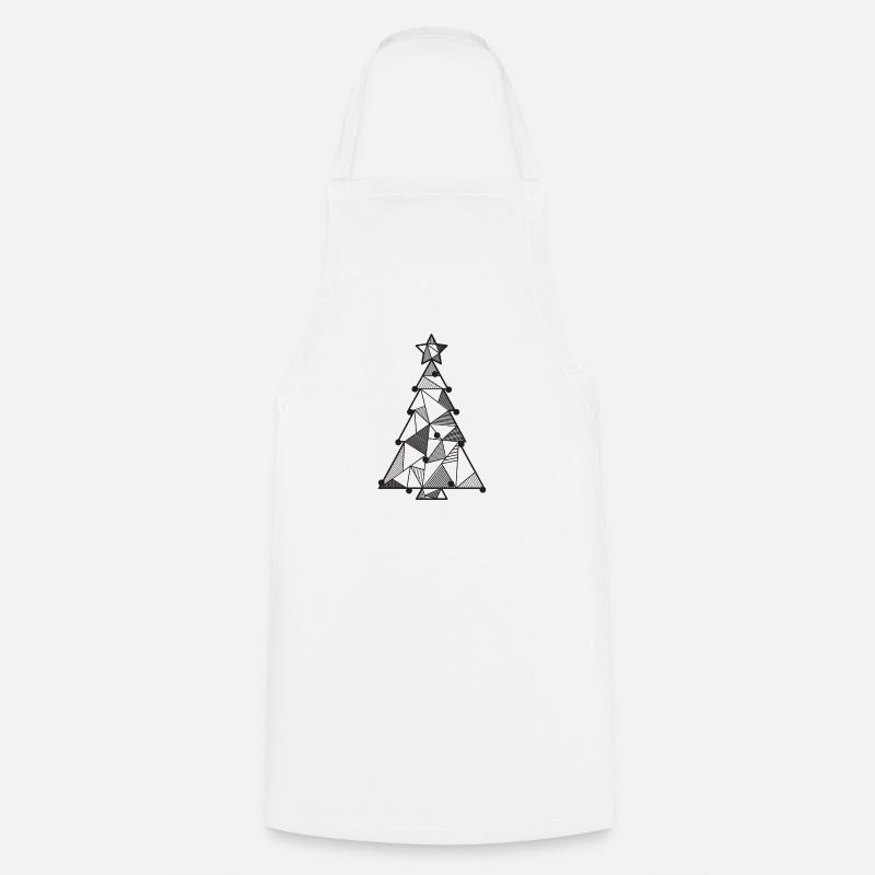 Christmas tree - Cooking Apron - white