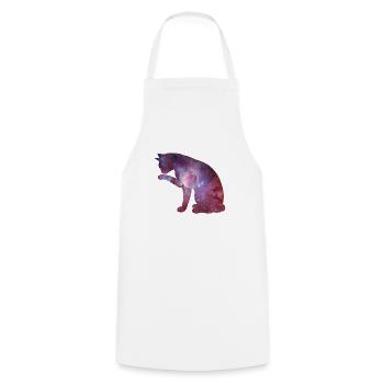 Cat universe - Kochschürze - Weiß - Vorne - AI Model Male 185 dark (185cm)