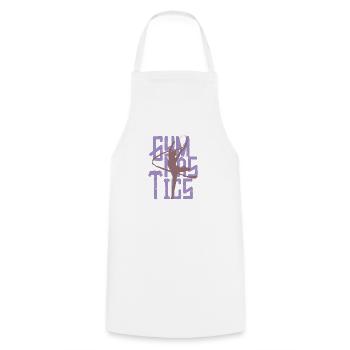 Gymnastics gymnastics club track and field gift - Cooking Apron - white - Front - AI Model Male 185 dark (185cm)