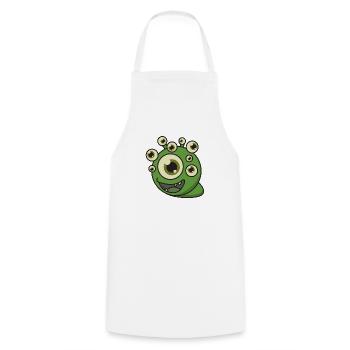 Monster eyes gift halloween funny fantasy - Cooking Apron - white - Front - AI Model Male 185 dark (185cm)