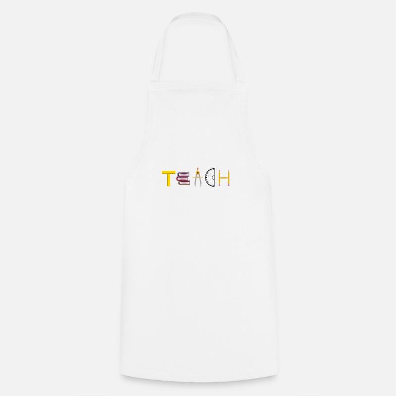TEACH - Tablier de cuisine - blanc