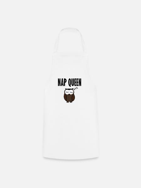 Nap Queen Eule Owl - Kochschürze - Weiß