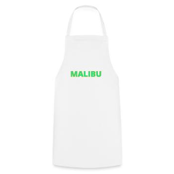 Malibu Geschenkidee - Kochschürze - Weiß - Vorne - AI Model Male 185 dark (185cm)