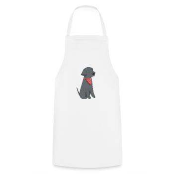 Chien - Tablier de cuisine - blanc - Devant - AI Model Male 185 dark (185cm)