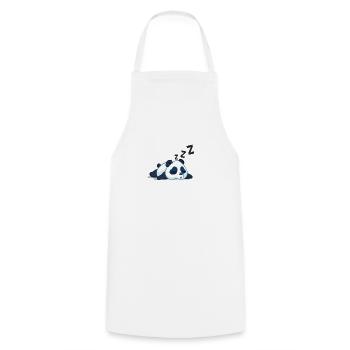 Sleeping panda - Cooking Apron - white - Front - AI Model Male 185 dark (185cm)