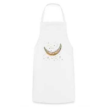 Melon eat to the brim - Cooking Apron - white - Front - AI Model Male 185 dark (185cm)